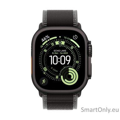 Apple Watch Ultra 3 GPS + Cellular 49mm Black Titanium Case with Black/Charcoal Trail Loop - M/L