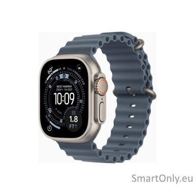 Apple Watch Ultra 3 GPS + Cellular 49mm Natural Titanium Case with Anchor Blue Ocean Band Apple Watch Ultra 3 GPS + Cellular 49mm Natural Titanium Case with Anchor Blue Ocean Band