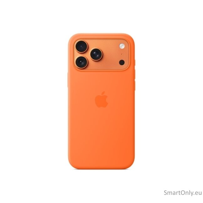 Apple iPhone 17 Pro Max Silicone Case with MagSafe – Orange | Apple Apple iPhone 17 Pro Max Silicone Case with MagSafe – Orange | Apple