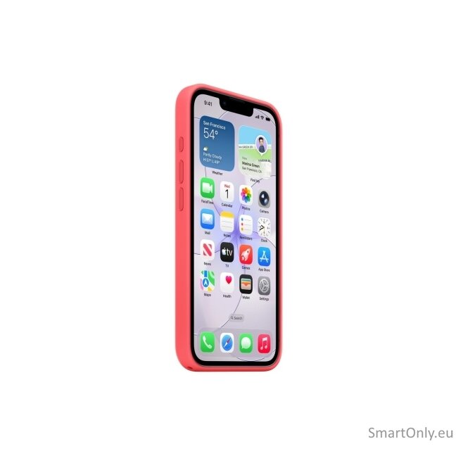 Apple iPhone 17e Silicone Case with MagSafe – Bright Guava 3