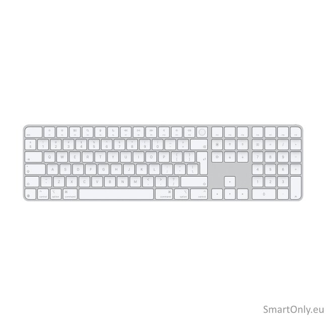 Apple Magic Keyboard with Touch ID and Numeric Keypad | Keyboard | Wireless | English | White