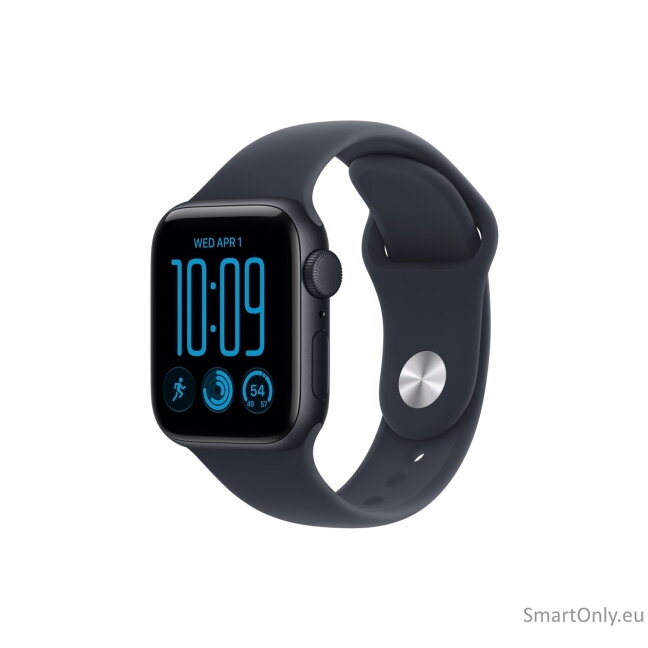 Apple Watch SE 3 GPS 40mm Midnight Aluminium Case with Navy Blue Sport Band - M/L | Apple
