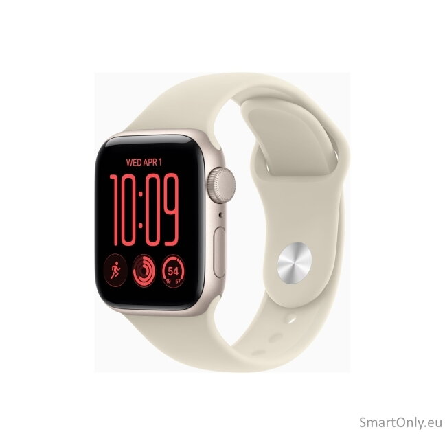 Apple Watch SE 3 GPS 40mm Starlight Aluminium Case with Sand Sport Band - S/M | Apple