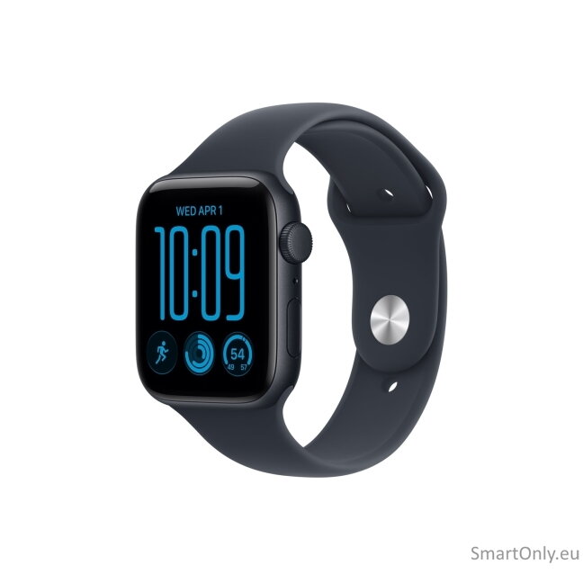 Apple Watch SE 3 GPS 44mm Midnight Aluminium Case with Navy Blue Sport Band - S/M | Apple 1