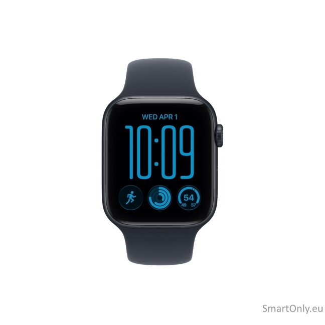 Apple Watch SE 3 GPS 44mm Midnight Aluminium Case with Navy Blue Sport Band - S/M | Apple 2