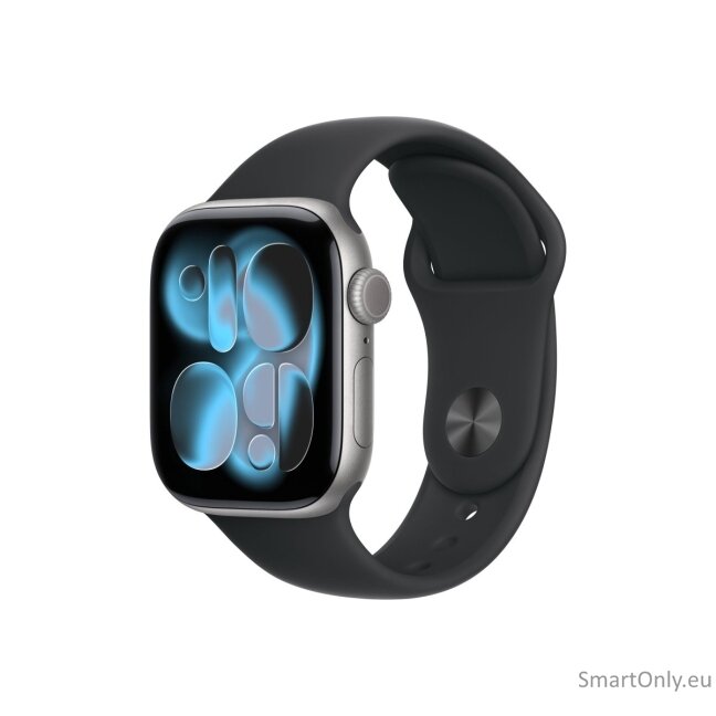 Apple Watch Series 11 GPS + Cellular 42mm Space Grey Aluminium Case with Black Sport Band - S/M 1
