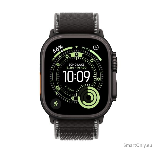 Apple Watch Ultra 3 GPS + Cellular 49mm Black Titanium Case with Black/Charcoal Trail Loop - M/L 1