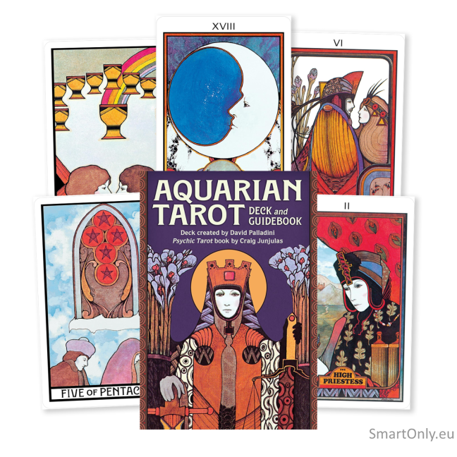 Aquarian Taro kortos ir naudojimosi vadovas US Games Systems Aquarian Taro kortos ir naudojimosi vadovas US Games Systems