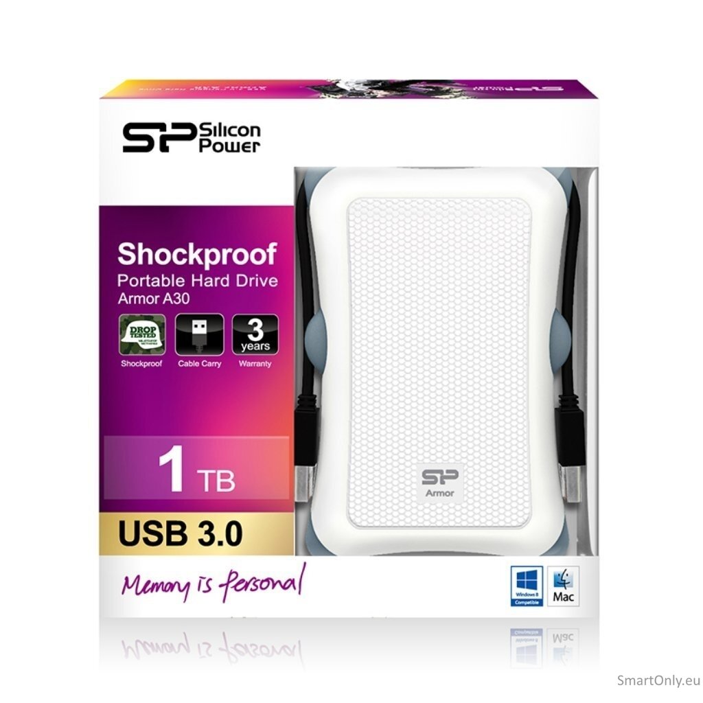 Armor A30 1TB | 1000 GB | 2.5 " | USB 3.1 | White 4 Armor A30 1TB | 1000 GB | 2.5 " | USB 3.1 | White 4