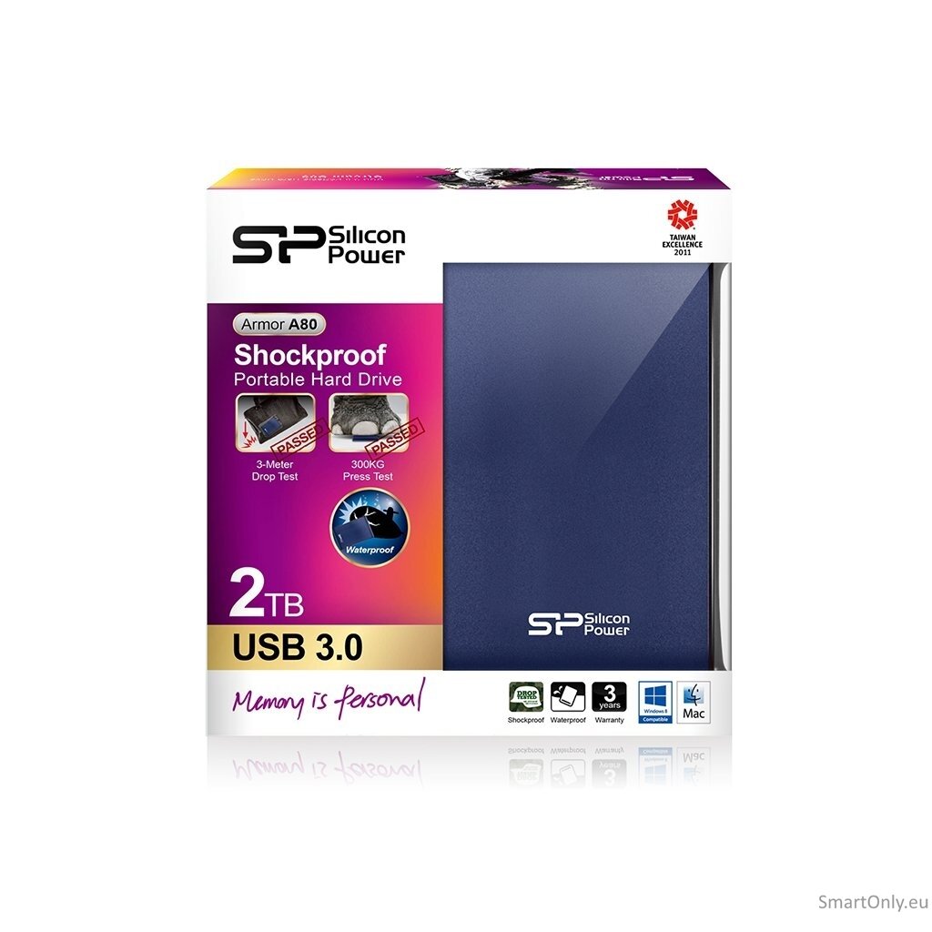 Armor A80 2TB | 2000 GB | 2.5 " | USB 3.1 | Blue 6 Armor A80 2TB | 2000 GB | 2.5 " | USB 3.1 | Blue 6