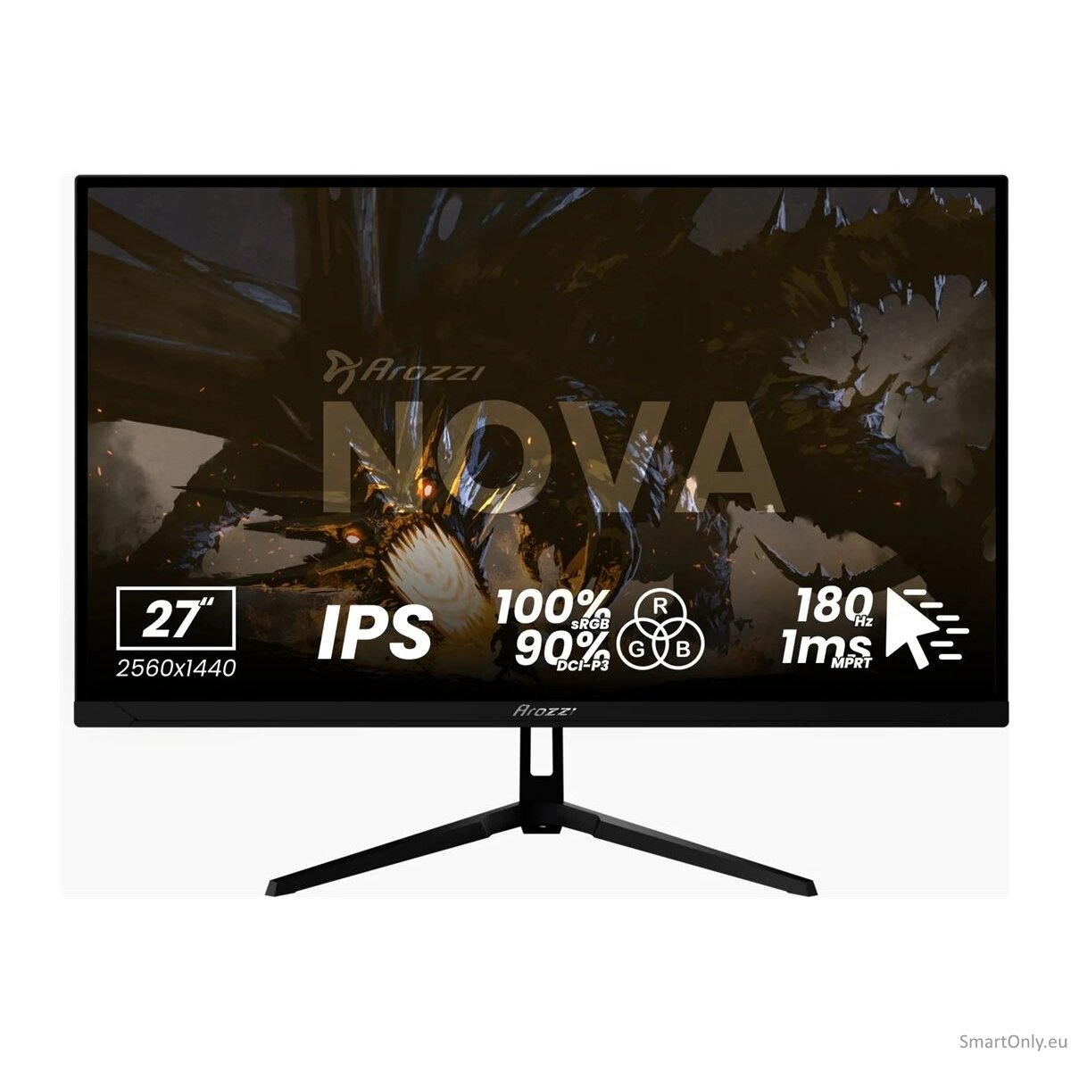 Arozzi | Nova | 27 " | IPS | QHD | 16:9 | 180 Hz | 1 ms | 2560 x 1440 pixels | 350 cd/m² | HDMI ports quantity 1 | Black 17