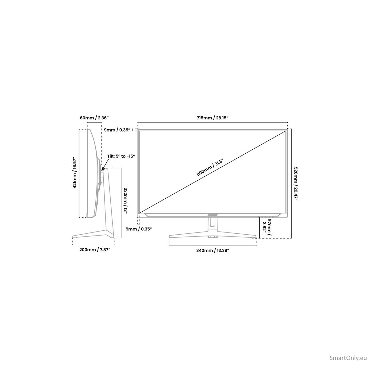 Arozzi | Nova | 32 " | IPS | QHD | 16:9 | 180 Hz | 1 ms | 2560 x 1440 pixels | 300 cd/m² | HDMI ports quantity 2 | White 14 Arozzi | Nova | 32 " | IPS | QHD | 16:9 | 180 Hz | 1 ms | 2560 x 1440 pixels | 300 cd/m² | HDMI ports quantity 2 | White 14
