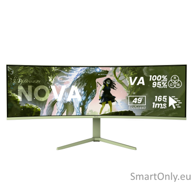Arozzi | Nova | 49 " | VA | 32:9 | 165 Hz | 4 ms | 5120 x 1440 pixels | 350 cd/m² | HDMI ports quantity 2 | Forest Green Arozzi | Nova | 49 " | VA | 32:9 | 165 Hz | 4 ms | 5120 x 1440 pixels | 350 cd/m² | HDMI ports quantity 2 | Forest Green