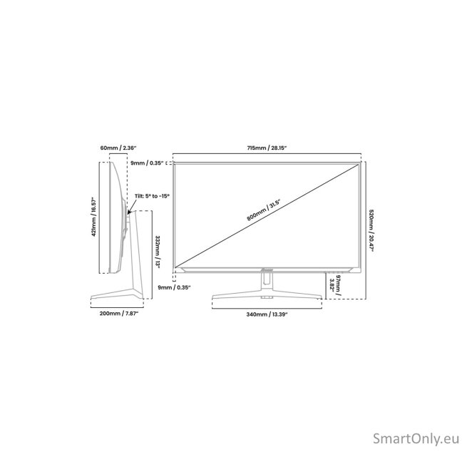 Arozzi | Nova | 32 " | IPS | QHD | 16:9 | 180 Hz | 1 ms | 2560 x 1440 pixels | 300 cd/m² | HDMI ports quantity 2 | White 14 Arozzi | Nova | 32 " | IPS | QHD | 16:9 | 180 Hz | 1 ms | 2560 x 1440 pixels | 300 cd/m² | HDMI ports quantity 2 | White 14