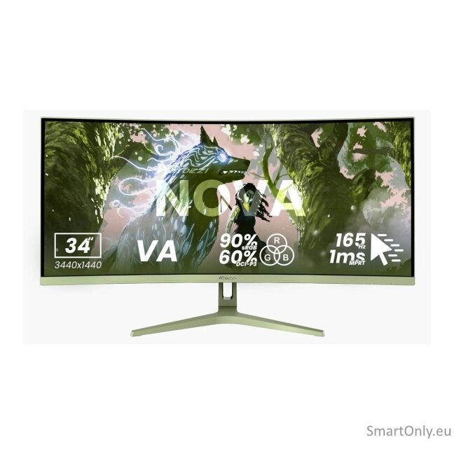 Arozzi | Nova | 34 " | VA | UWQHD | 21:9 | 165 Hz | 1 ms | 3440 x 1440 pixels | 350 cd/m² | HDMI ports quantity 2 | Forest Green 7 Arozzi | Nova | 34 " | VA | UWQHD | 21:9 | 165 Hz | 1 ms | 3440 x 1440 pixels | 350 cd/m² | HDMI ports quantity 2 | Forest Green 7