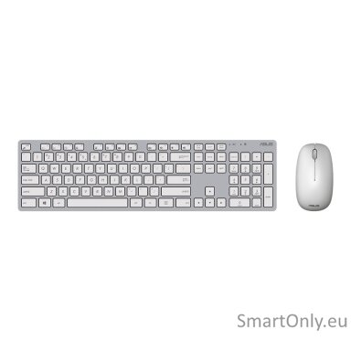 Asus W5000 | Keyboard and Mouse Set | Wireless | US | White Asus W5000 | Keyboard and Mouse Set | Wireless | US | White
