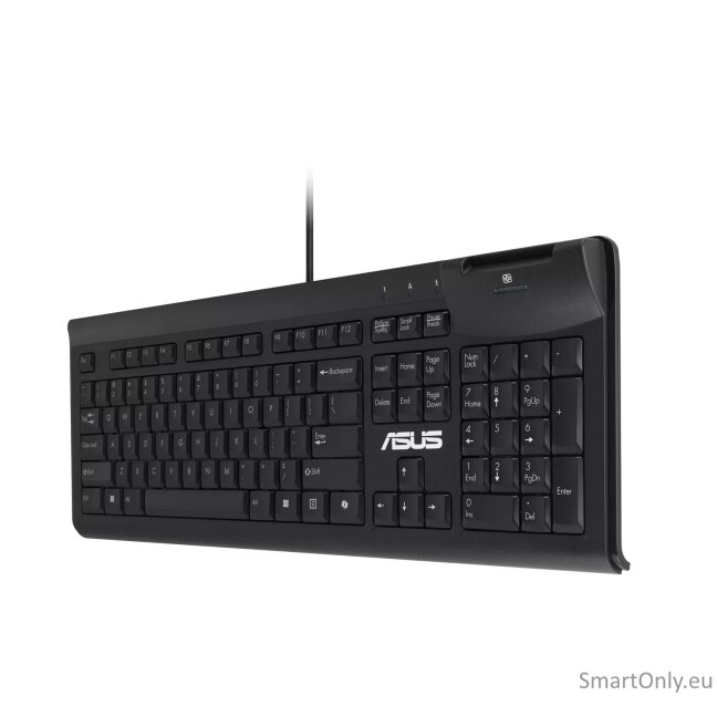 Asus KU100 | Smart Card Keyboard | Wired | US | Black 1 Asus KU100 | Smart Card Keyboard | Wired | US | Black 1