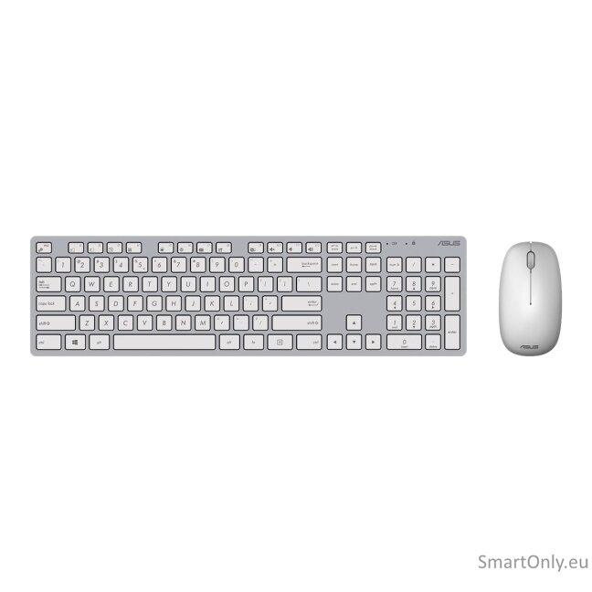Asus W5000 | Keyboard and Mouse Set | Wireless | US | White 1 Asus W5000 | Keyboard and Mouse Set | Wireless | US | White 1