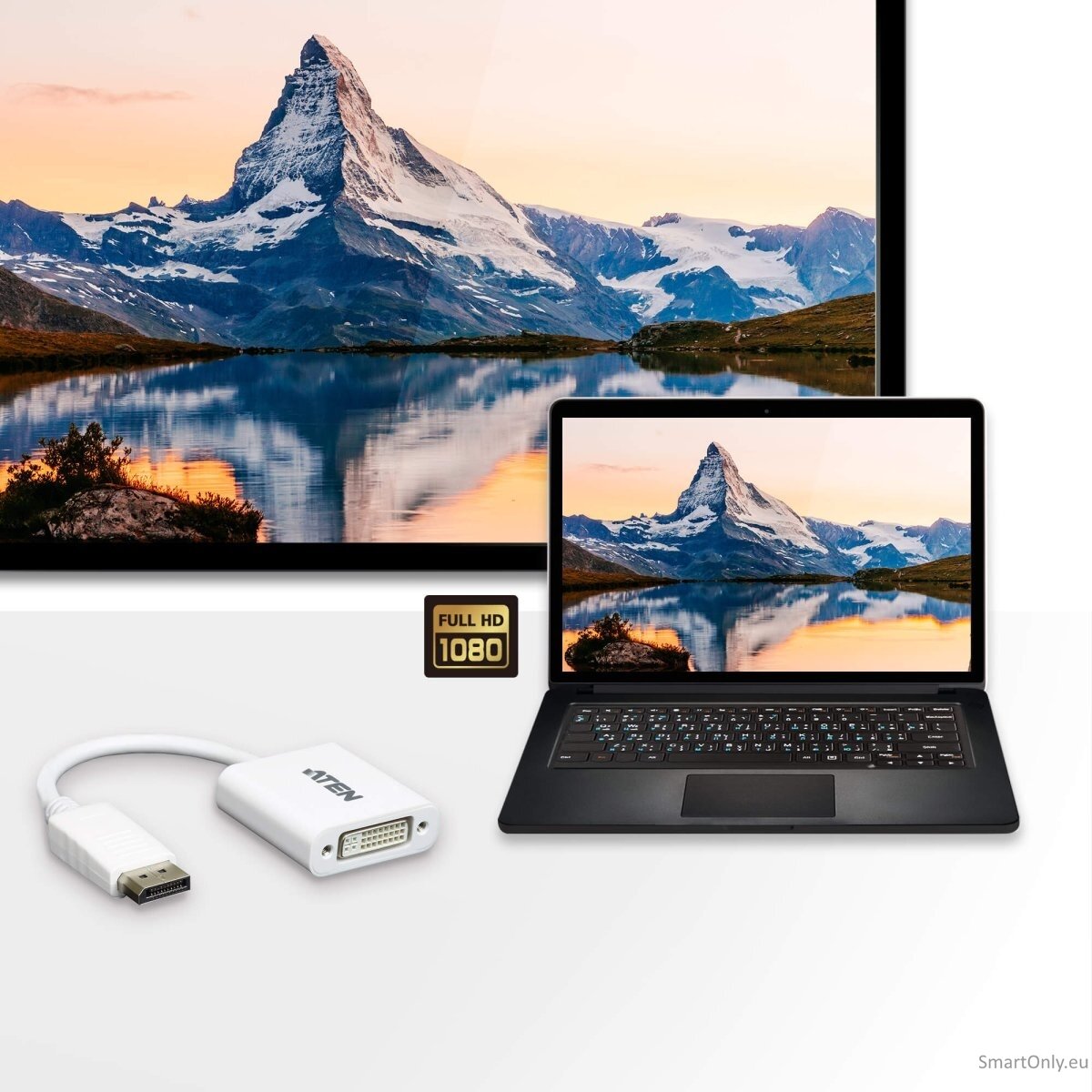 Aten VC965 DisplayPort to DVI Adapter | Aten | DisplayPort to DVI Adapter | VC965 1 Aten VC965 DisplayPort to DVI Adapter | Aten | DisplayPort to DVI Adapter | VC965 1