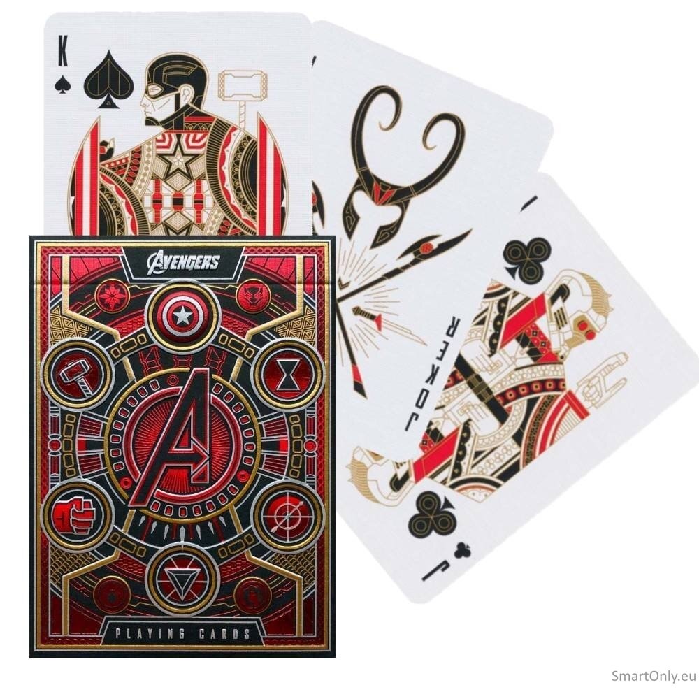 Avengers Red Edition The Infinity Saga Theory11 žaidimo kortos Avengers Red Edition The Infinity Saga Theory11 žaidimo kortos