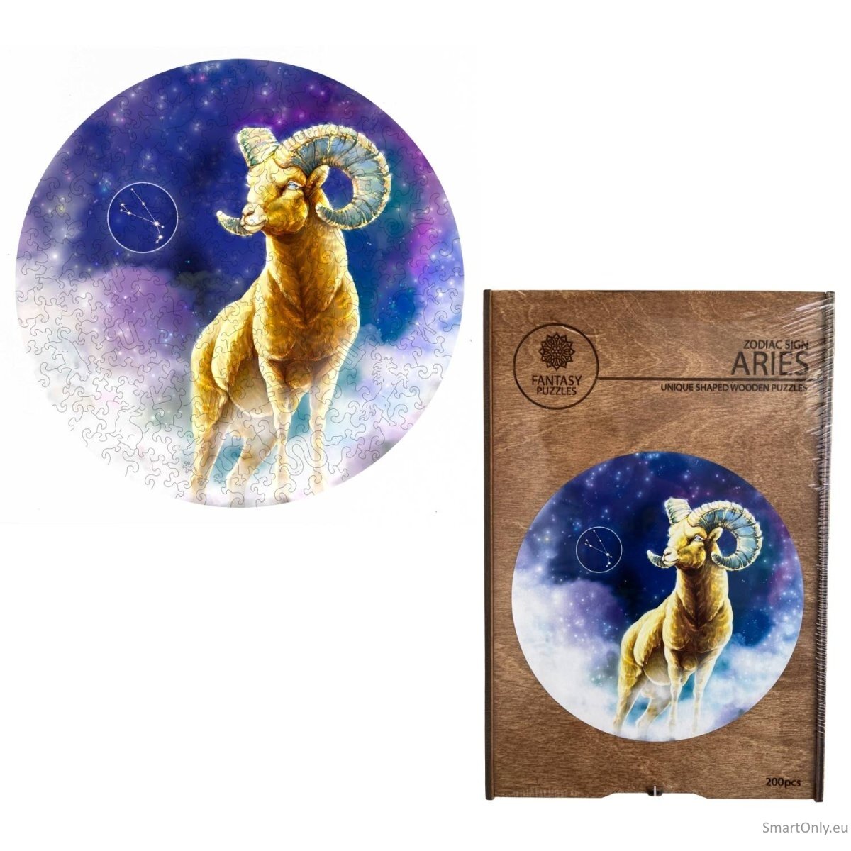 Avinas (Zodiakai) Dėlionė Iš Medžio (200 detalių) Fantasy Puzzles Avinas (Zodiakai) Dėlionė Iš Medžio (200 detalių) Fantasy Puzzles