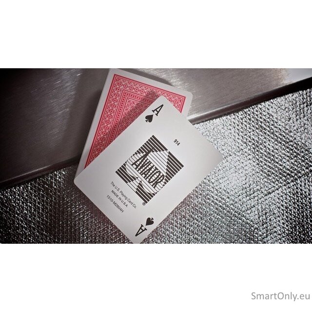 Aviator Pinochle Standard pokerio kortos (Raudonos) 2 Aviator Pinochle Standard pokerio kortos (Raudonos) 2