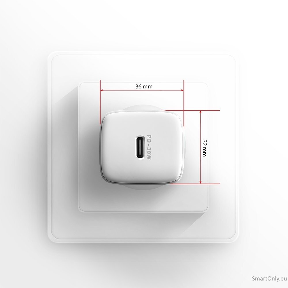 AXAGON ACU-PD30W Sil Wall charger 30W, 1x port USB-C, PD3.0/PPS/QC4+/SFC/AFC/Apple, white 6 AXAGON ACU-PD30W Sil Wall charger 30W, 1x port USB-C, PD3.0/PPS/QC4+/SFC/AFC/Apple, white 6