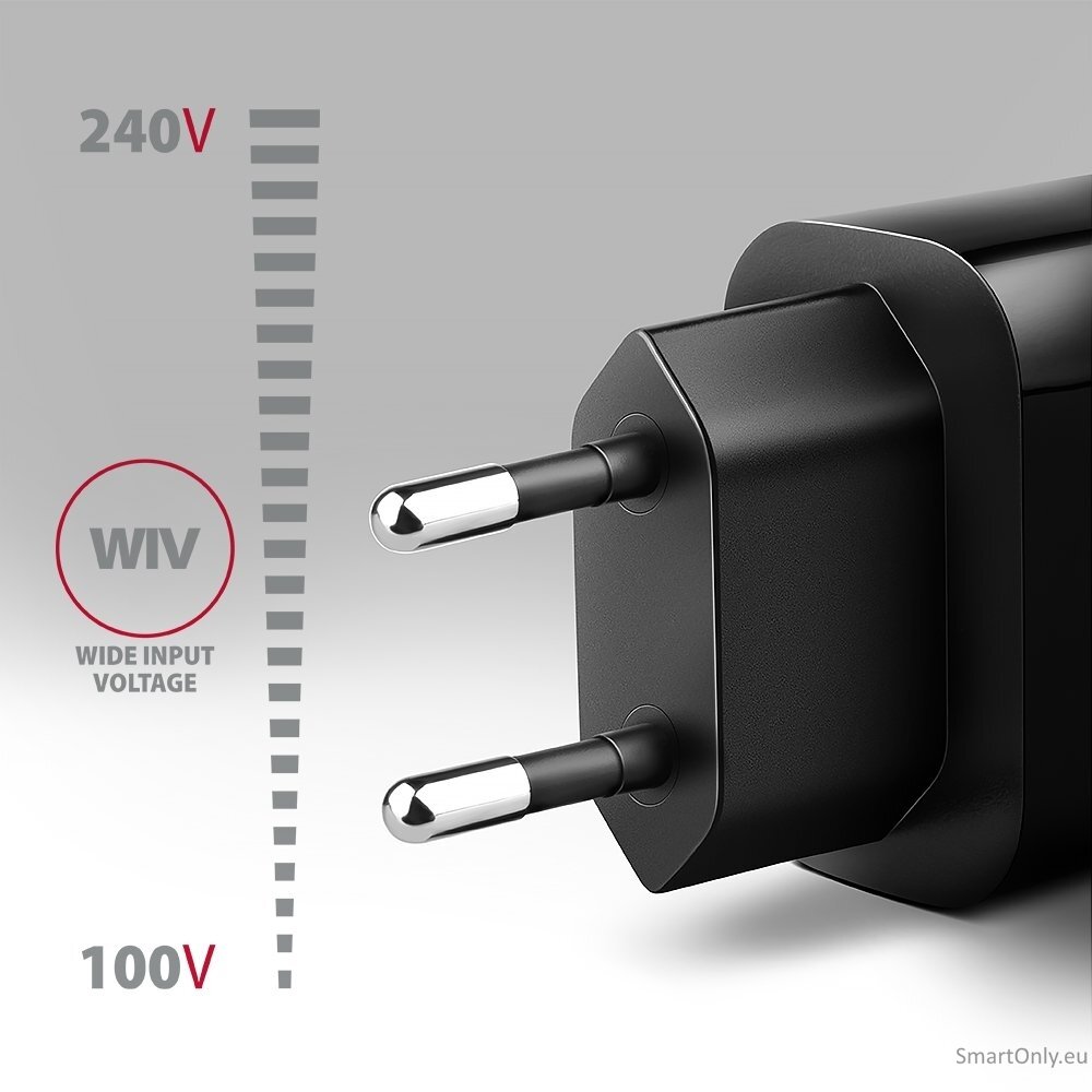 AXAGON ACU-QC18 Wall charger 18W, 1x port USB-A, QC3.0/AFC/Apple, black 2 AXAGON ACU-QC18 Wall charger 18W, 1x port USB-A, QC3.0/AFC/Apple, black 2