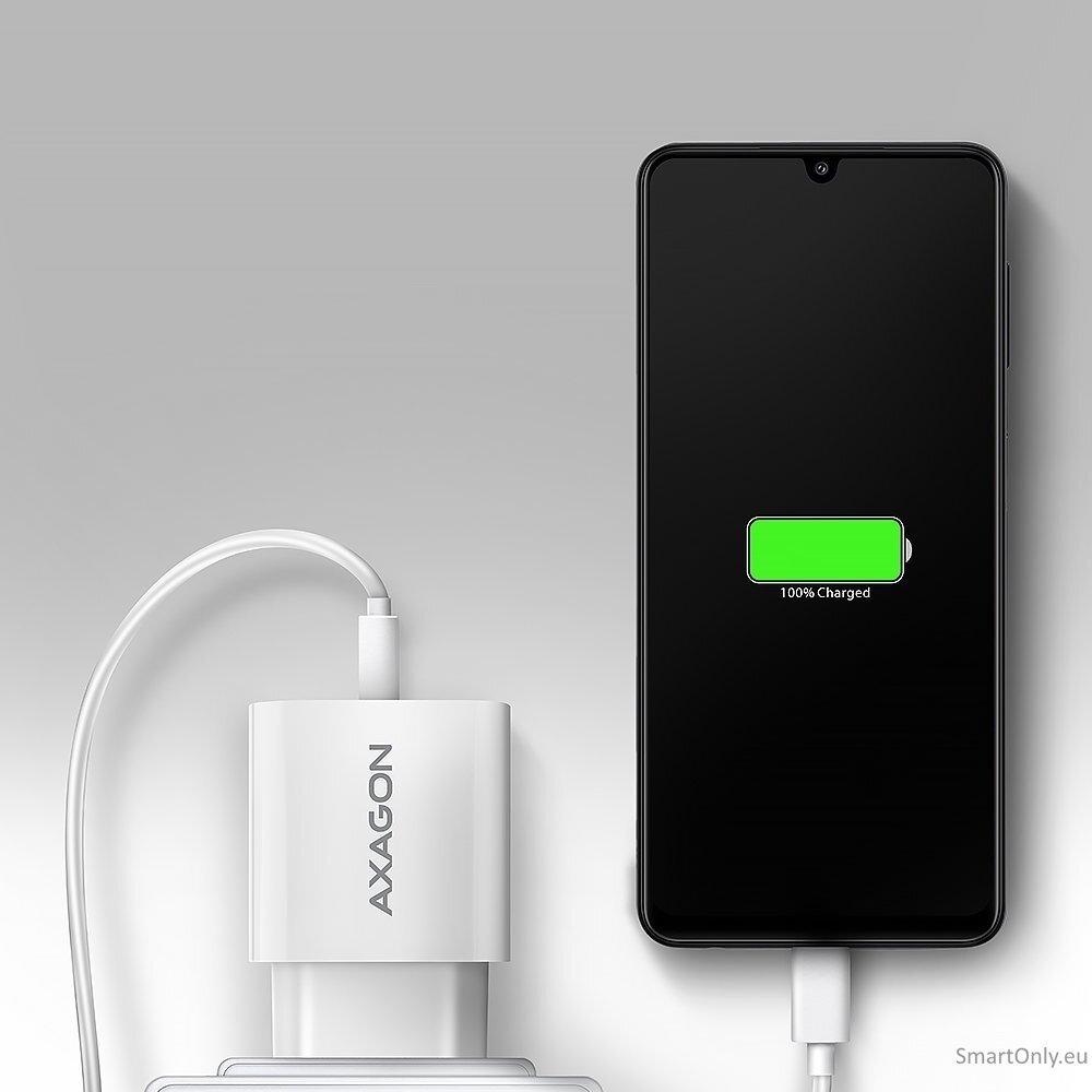 AXAGON ACU-QC18W Wall charger 18W, 1x port USB-A, QC3.0/AFC/Apple, white 5 AXAGON ACU-QC18W Wall charger 18W, 1x port USB-A, QC3.0/AFC/Apple, white 5
