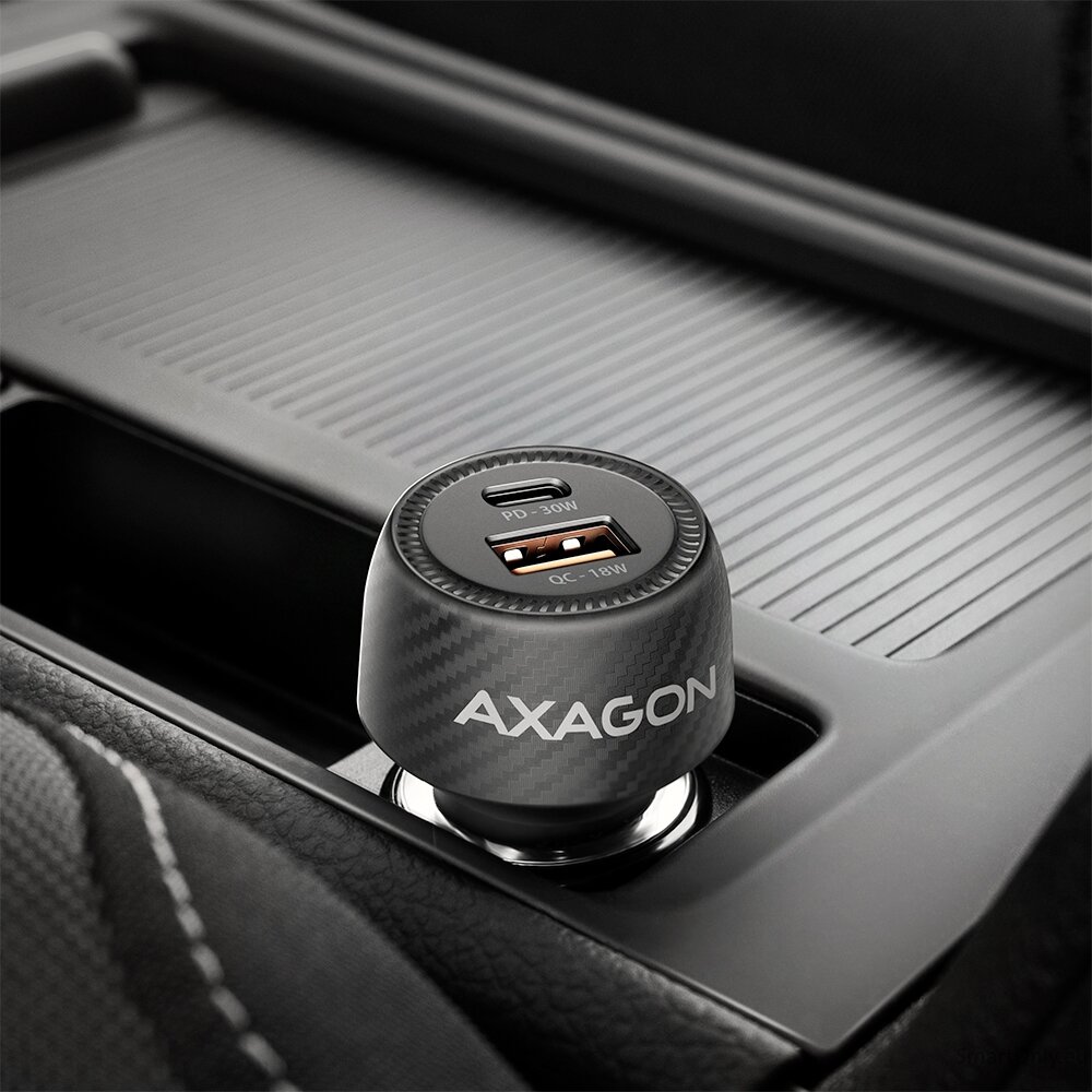 AXAGON PWC-PQ48 Car charger 48W, USB-A + USB-C, PD3.0/PPS/QC4+/SFC, Black 4 AXAGON PWC-PQ48 Car charger 48W, USB-A + USB-C, PD3.0/PPS/QC4+/SFC, Black 4