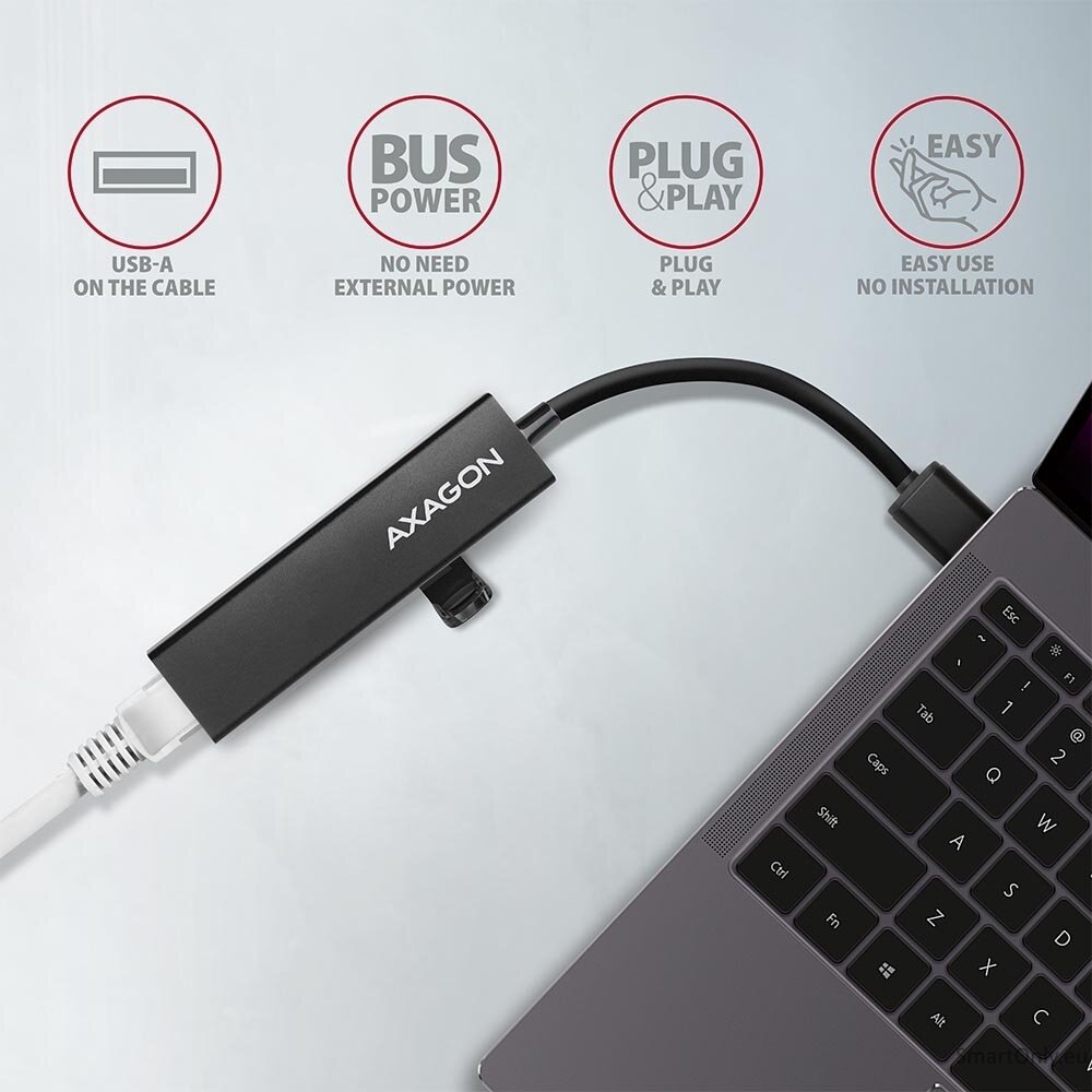 AXAGON SuperSpeed USB-A Hub and Gigabit LAN | HMA-GL3A 3 AXAGON SuperSpeed USB-A Hub and Gigabit LAN | HMA-GL3A 3