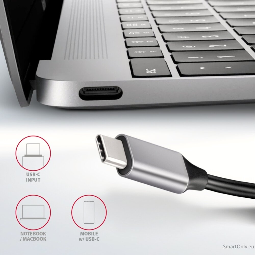 AXAGON SuperSpeed USB-C Combo 6in1 Hub | HMC-6H4A 5 AXAGON SuperSpeed USB-C Combo 6in1 Hub | HMC-6H4A 5