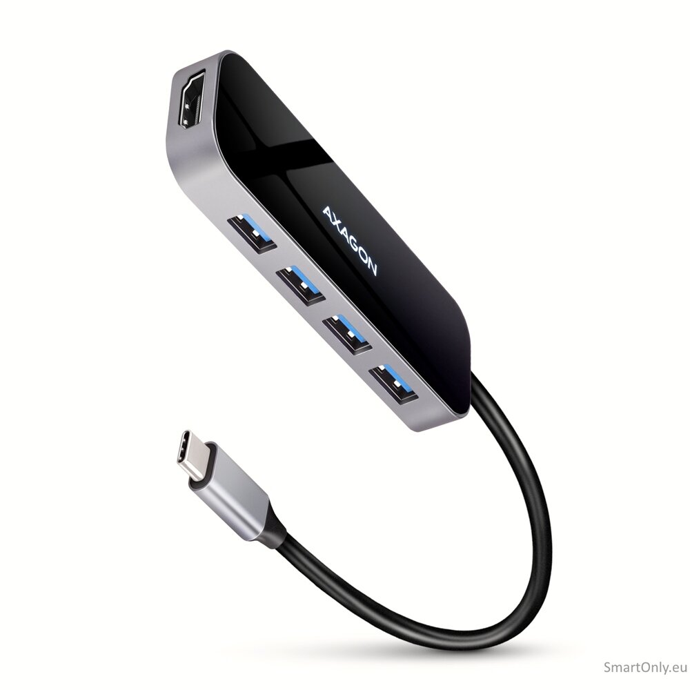 AXAGON SuperSpeed USB-C Combo 6in1 Hub | HMC-6H4A AXAGON SuperSpeed USB-C Combo 6in1 Hub | HMC-6H4A