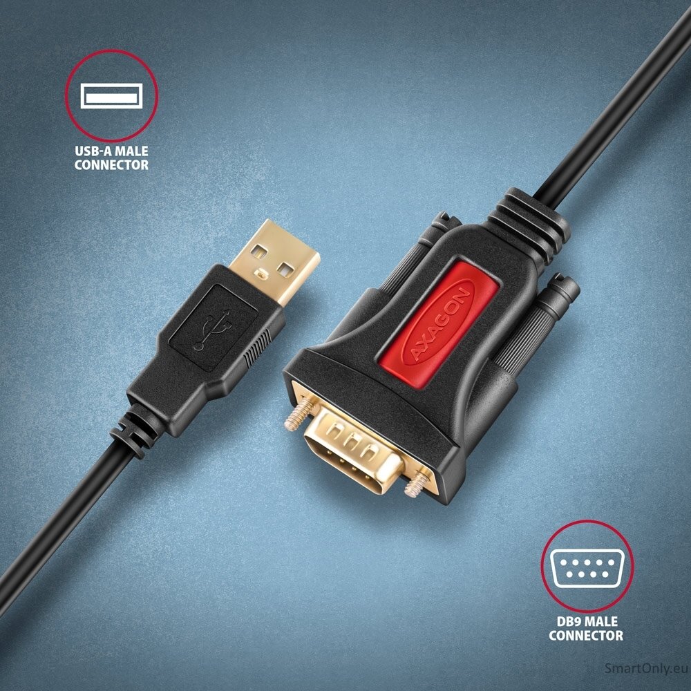 AXAGON USB - SERIAL Active Adapter | ADS-1PSN 1