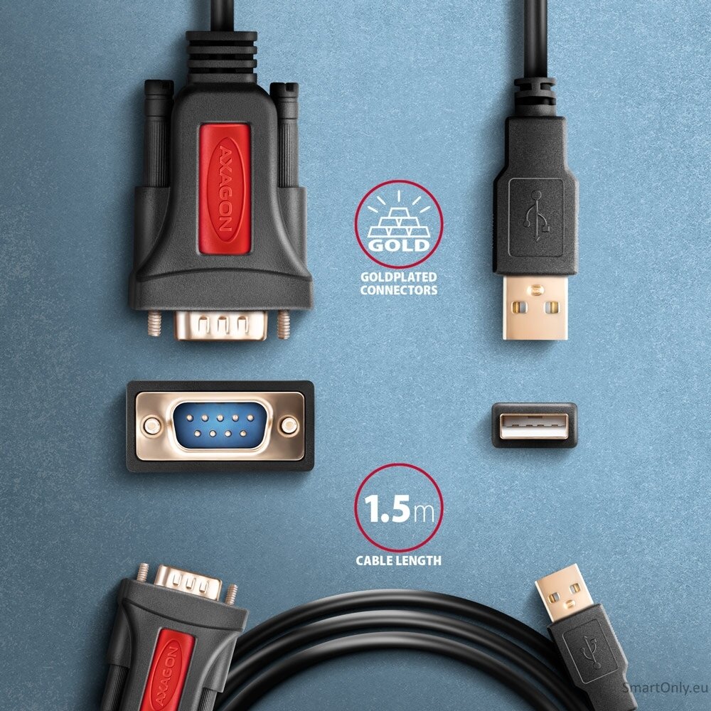 AXAGON USB - SERIAL Active Adapter | ADS-1PSN 4