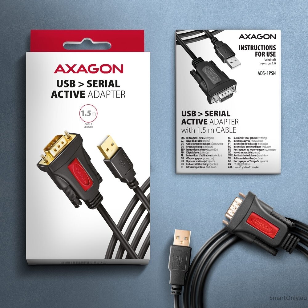 AXAGON USB - SERIAL Active Adapter | ADS-1PSN 5 AXAGON USB - SERIAL Active Adapter | ADS-1PSN 5