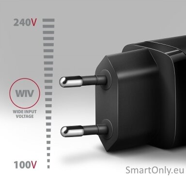 AXAGON ACU-PD30 Sil Wall charger 30W, 1x port USB-C, PD3.0/PPS/QC4+/SFC/AFC/Apple, black AXAGON ACU-PD30 Sil Wall charger 30W, 1x port USB-C, PD3.0/PPS/QC4+/SFC/AFC/Apple, black