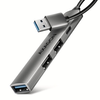 AXAGON ALU STRIP USB-A 4 port hub | HUE-STA