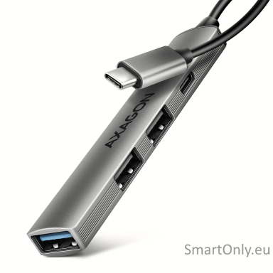 AXAGON ALU STRIP USB-C 4 port hub | HUE-STC
