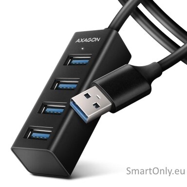 AXAGON Miniature metal four-port USB 3.2 Gen 1 hub | HUE-M1AL