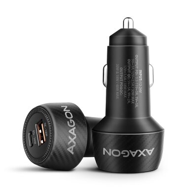 AXAGON PWC-PQ48 Car charger 48W, USB-A + USB-C, PD3.0/PPS/QC4+/SFC, Black AXAGON PWC-PQ48 Car charger 48W, USB-A + USB-C, PD3.0/PPS/QC4+/SFC, Black