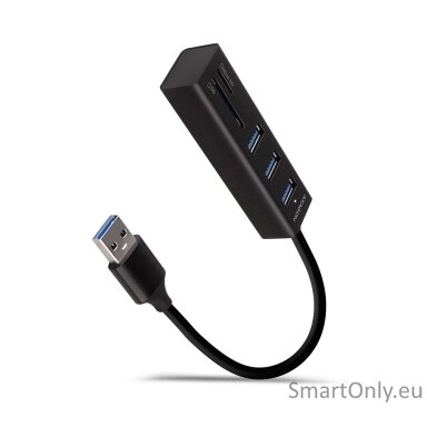 AXAGON SuperSpeed USB-A Hub and Card Reader | HMA-CR3A