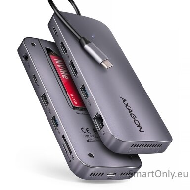 AXAGON USB-C 10Gbps GEN2COMBO 12in1 Hub | HMC-12GM2