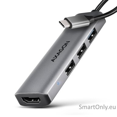 AXAGON USB-C 5Gbps STARTER 4in1 Hub | HMC-H3A