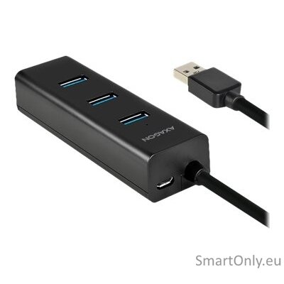 AXAGON Four-port USB 3.0 hub with fast charging and power support | HUE-S2B 4