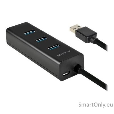 AXAGON Four-port USB 3.0 hub with fast charging and power support | HUE-S2B 9