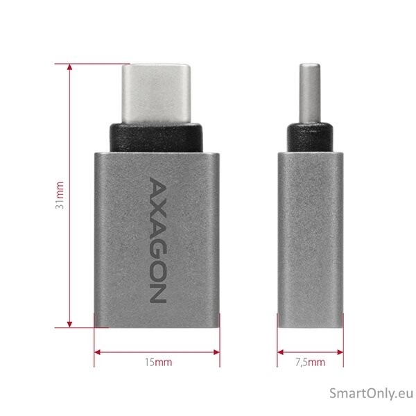 AXAGON Adapter into the USB-C port with USB Type A female output | RUCM-AFA 4 AXAGON Adapter into the USB-C port with USB Type A female output | RUCM-AFA 4