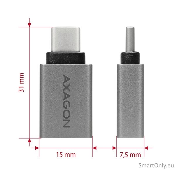 AXAGON Adapter into the USB-C port with USB Type A female output | RUCM-AFA 5 AXAGON Adapter into the USB-C port with USB Type A female output | RUCM-AFA 5