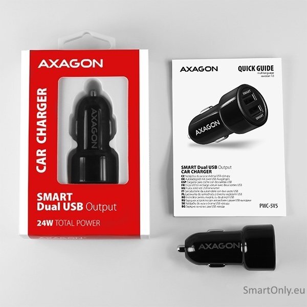 AXAGON Dual car charger, 24W | PWC-5V5 11