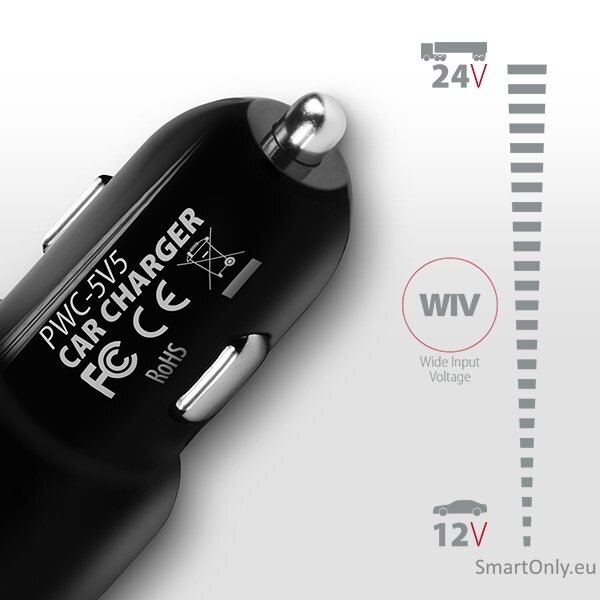 AXAGON Dual car charger, 24W | PWC-5V5 6